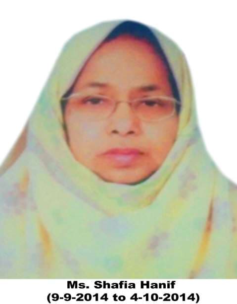 Ms. Shafia Hanif